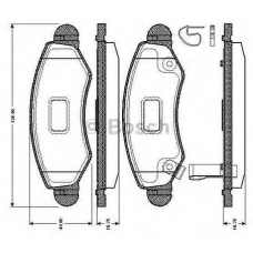 0 986 TB2 786 BOSCH Комплект тормозных колодок, дисковый тормоз