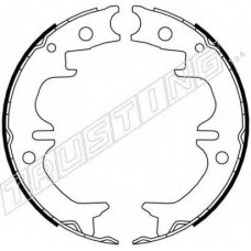 115.314 TRUSTING Комплект тормозных колодок, стояночная тормозная с