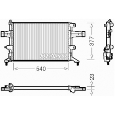 DRM20080 DENSO Радиатор, охлаждение двигателя