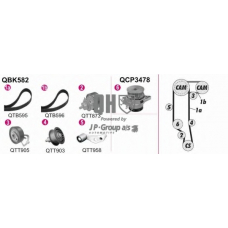 1114107219 Jp Group Водяной насос + комплект зубчатого ремня
