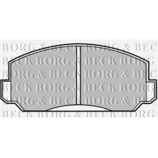 BBP1009 BORG & BECK Комплект тормозных колодок, дисковый тормоз