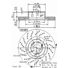 09.9463.10 BREMBO Тормозной диск