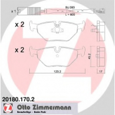 20180.170.2 ZIMMERMANN Комплект тормозных колодок, дисковый тормоз