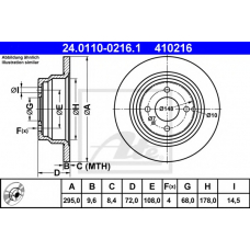 24.0110-0216.1 ATE Тормозной диск