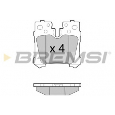 BP3463 BREMSI Комплект тормозных колодок, дисковый тормоз