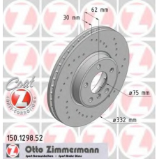 150.1298.52 ZIMMERMANN Тормозной диск