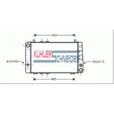 4800201 KUHLER SCHNEIDER Радиатор, охлаждение двигател