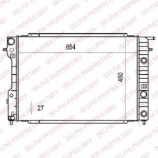 TSP0524008 DELPHI Радиатор, охлаждение двигателя