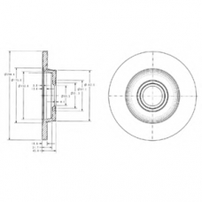 BG3416 DELPHI Тормозной диск