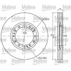 187031 VALEO Тормозной диск