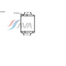 TOA2364 AVA Радиатор, охлаждение двигателя