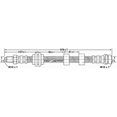 FBH6657 FIRST LINE Тормозной шланг