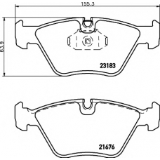 8DB 355 009-001 HELLA PAGID Комплект тормозных колодок, дисковый тормоз