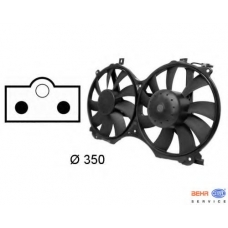 8EW 009 158-741 HELLA Вентилятор, охлаждение двигателя