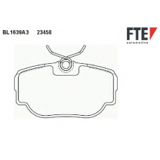 BL1639A3 FTE Комплект тормозных колодок, дисковый тормоз