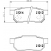 2131201 TEXTAR Комплект тормозных колодок, дисковый тормоз