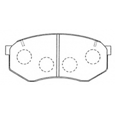 FP0433 FIT Комплект тормозных колодок, дисковый тормоз