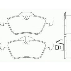 P 06 030 BREMBO Комплект тормозных колодок, дисковый тормоз