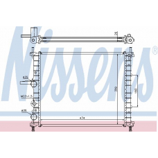 61786 NISSENS Радиатор, охлаждение двигателя