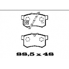 BL1380A2 FTE Комплект тормозных колодок, дисковый тормоз