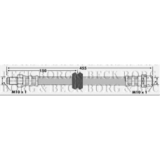 BBH6637 BORG & BECK Тормозной шланг