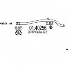 01.40256 MTS Труба выхлопного газа