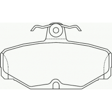 P 24 018 BREMBO Комплект тормозных колодок, дисковый тормоз