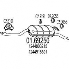01.69250 MTS Глушитель выхлопных газов конечный