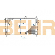 2110398 BEHR Radiator