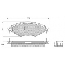 FB211357 FLENNOR Комплект тормозных колодок, дисковый тормоз