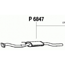 P6847 FENNO Средний глушитель выхлопных газов