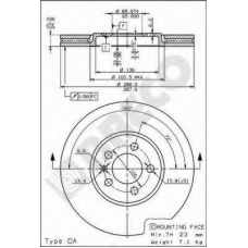 BS 8200 BRECO Тормозной диск