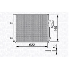 350203645000 MAGNETI MARELLI Конденсатор, кондиционер