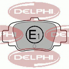 LP780 DELPHI Комплект тормозных колодок, дисковый тормоз