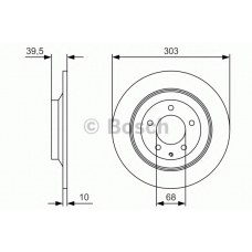 0 986 479 V04 BOSCH Тормозной диск