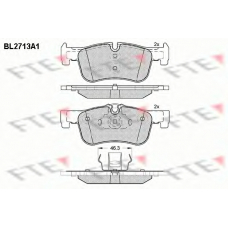 BL2713A1 FTE Комплект тормозных колодок, дисковый тормоз