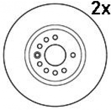 15841/2 MAPCO Тормозной диск