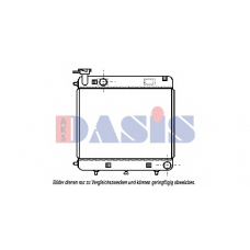 130500N AKS DASIS Радиатор, охлаждение двигателя