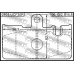 0101-UCF30R FEBEST Комплект тормозных колодок, дисковый тормоз
