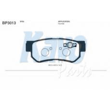 BP-3013 KAVO PARTS Комплект тормозных колодок, дисковый тормоз