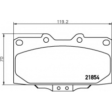 8DB 355 017-211 HELLA Комплект тормозных колодок, дисковый тормоз