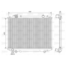 701615 VALEO Радиатор, охлаждение двигателя