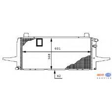 8MK 376 710-471 HELLA Радиатор, охлаждение двигателя