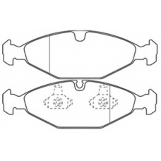 AKD-1008 ASVA Комплект тормозных колодок, дисковый тормоз