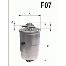 WF8269 QUINTON HAZELL Фильтр топливный