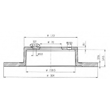 BSF4800 QUINTON HAZELL Тормозной диск