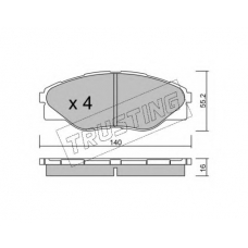 952.0 TRUSTING Комплект тормозных колодок, дисковый тормоз