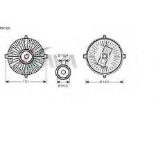 MSC420 AVA Сцепление, вентилятор радиатора
