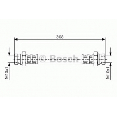 1 987 476 964 BOSCH Тормозной шланг