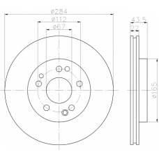 8DD 355 100-941 HELLA PAGID Тормозной диск